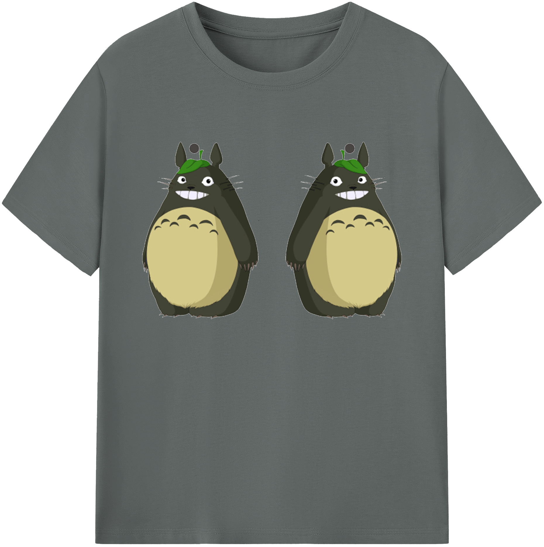 （画像用） となりのトトロ 草壁メイ 草壁サツキ My Neighbor Totoro Satsuki Kusakabe Mei Kusakabe 綿100％ メンズ半袖Tシャツ｜肌触りやわらか＆通気性
